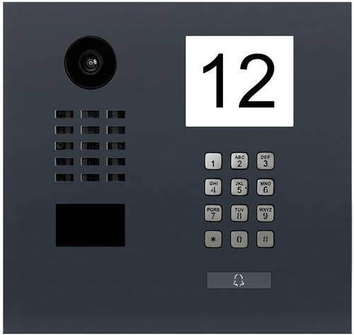 DoorBird D2101IKH IP-Video-Türsprechanlage LAN Außeneinheit Edelstahl, RAL 7016 (seidenmatt) von DoorBird