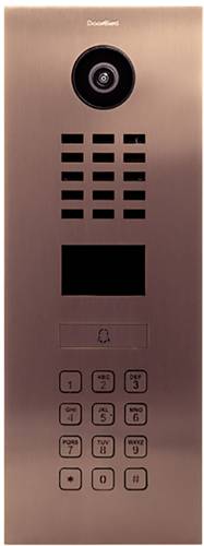 DoorBird D2101KV IP-Video-Türsprechanlage LAN Außeneinheit Edelstahl V2A (gebürstet), Bronze-Optik von DoorBird