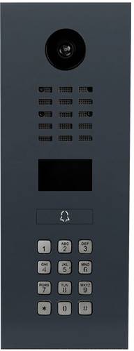 DoorBird D2101KV IP-Video-Türsprechanlage LAN Außeneinheit RAL 7016 (seidenmatt), Edelstahl V2A von DoorBird