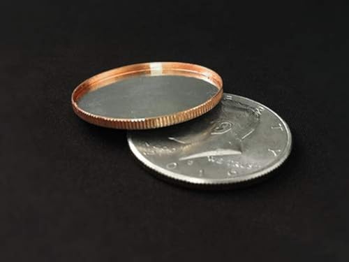 1 x magnetische erweiterte Schale (halber Dollar) Zaubertricks erscheinen verschwinden Magier Zubehör Nahaufnahmen Illusionen Requisiten Gimmick von Doowops