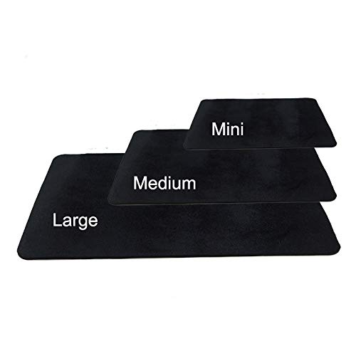 Doowops Professionelle Nahaufnahmen Poker Deck Card Mat (schwarz) Magic Tricks Illusions Zubehör Gimmick Requisiten Magier Matte Pad (groß) von Doowops