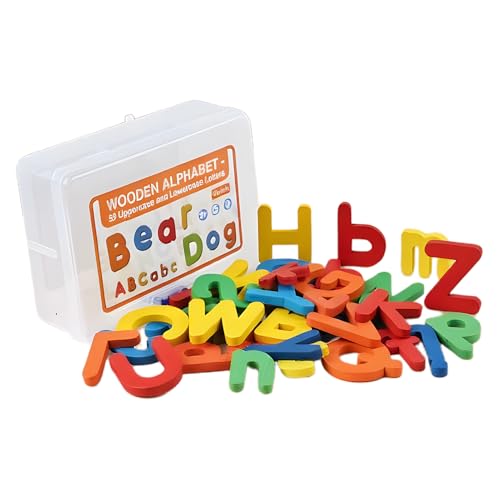 Dopsyesn Alphabet Zuordnungsspiel, 52 Teile Buchstabier Holzletters, Lernspielzeug für Kleinkinder Vorschule Homeschooling Leseübungen Dopsyesn Alphabet Zuordnungsspiel, 52 Teile Buchstabier Holzletters, Lernspielzeug für Kleinkinder Vorschule Homeschooling Leseübungen von Dopsyesn