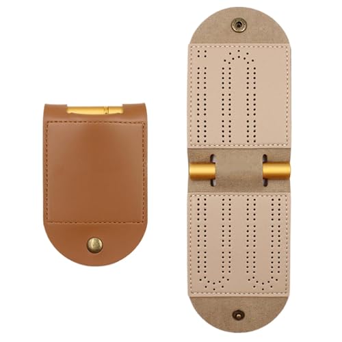 Dopsyesn Cribbage Boards, Reise Cribbage - Cribbage Board -Reise -Set mit 1 Speicherplatz | Interaktiver Familienbindung Peg -Spiel für Innen-, Außen-, Partys, Picknicks von Dopsyesn