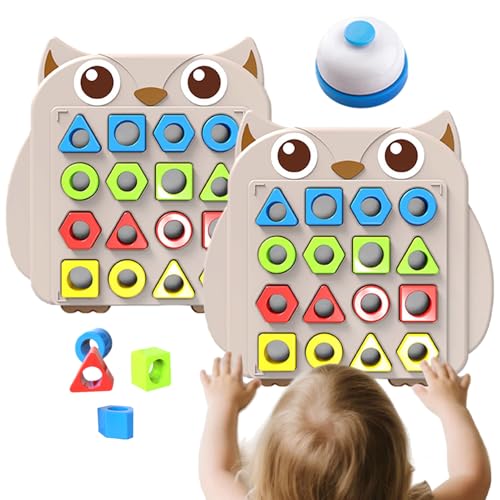 Dopsyesn Formen-Zuordnungsspiel Für Kleinkinder,Geometrisches Lernspiel Formen Zuordnen - Zwei Spieler Brettspiel Mit Mustererkennung Für Zuhause Unterwegs Wohnzimmer Dopsyesn Formen-Zuordnungsspiel Für Kleinkinder,Geometrisches Lernspiel Formen Zuordnen - Zwei Spieler Brettspiel Mit Mustererkennung Für Zuhause Unterwegs Wohnzimmer von Dopsyesn