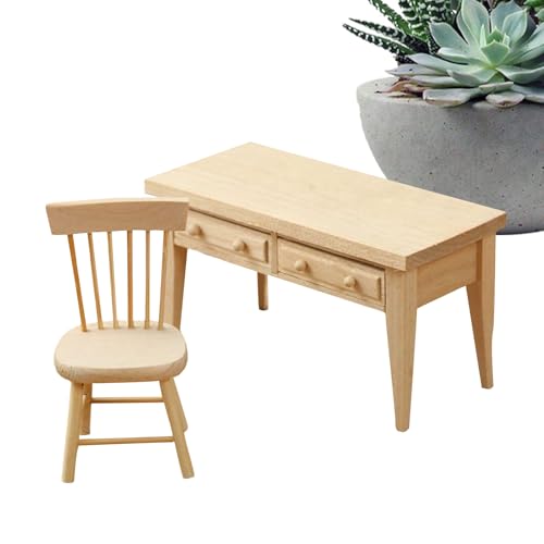 Dopsyesn Miniatur Möbel | Tisch und Stühle Set | Deko Accessoires in 1 12 für Puppenhäuser Modellbau Feengärten Spielzeug Sammlerspielzeug Dopsyesn Miniatur Möbel | Tisch und Stühle Set | Deko Accessoires in 1 12 für Puppenhäuser Modellbau Feengärten Spielzeug Sammlerspielzeug von Dopsyesn