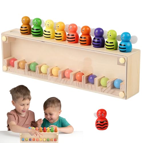 Dopsyesn Zuordnungsspiel - Farben Lernen Spielzeug - Bienenförmiges Farbzuordnungsspiel Holz Gedächtnisspiel Für Reise Kindergarten Zuhause Vorschule Dopsyesn Zuordnungsspiel - Farben Lernen Spielzeug - Bienenförmiges Farbzuordnungsspiel Holz Gedächtnisspiel Für Reise Kindergarten Zuhause Vorschule von Dopsyesn