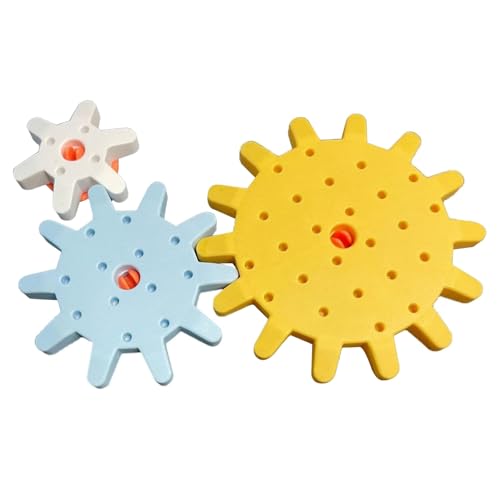 Dorccsi Gear Wheels - 3-teiliges Zahnrad-Busy-Board-Zubehör, Lernspielzeug für Kleinkinder und Vorschulkinder, 3 Größen, DIY-Busy-Board-Artikel, inkl. 3 Zahnräder von Dorccsi