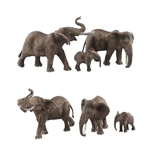 Dorccsi Tiere Models Spielzeug Plastik Elefant Spielzeug Realistische Tierfigur Simulation Tiere Aktionsmodell für Bildungsspielzeug Geburtstagsspiel Klassenzimmer Belohnungen von Dorccsi