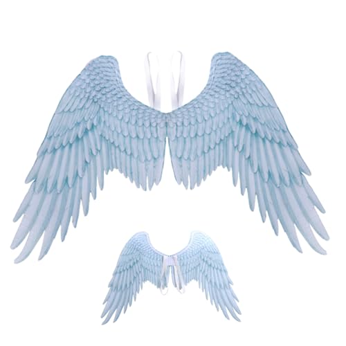 Engelsflügel für Erwachsene, Unisex, Einheitsgröße, Feder, realistische Halloween-Engelsflügel, elastischer Schultergurt, Vliesflügel, Kostüm für Party, Cosplay, weiße Engelskostümflügel, Kostüm-Engel Engelsflügel für Erwachsene, Unisex, Einheitsgröße, Feder, realistische Halloween-Engelsflügel, elastischer Schultergurt, Vliesflügel, Kostüm für Party, Cosplay, weiße Engelskostümflügel, Kostüm-Engel von Dorccsi