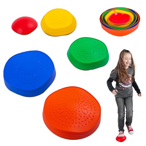 Trittsteine für Kinder 1 Set Nicht Rutsch Trittsteine Gleichgewichtsschrittsteine farbenfrohe interaktiv von Dorccsi