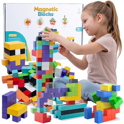 Doris Magnetische Konstruktionsbausteine STEM, 96 Elemente, Bunte Würfel Würfel 2,5 cm, Kinderlehrset 3+ Doris Magnetische Konstruktionsbausteine STEM, 96 Elemente, Bunte Würfel Würfel 2,5 cm, Kinderlehrset 3+ von Doris