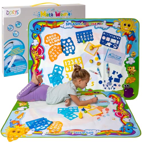 Doris WASSERMATTE 120x90cm für Kinder Mega Set XXL zum Malen mit Wasser Zeichnen Stempel Muster Zahlen Buchstaben Wassermalaster Doris WASSERMATTE 120x90cm für Kinder Mega Set XXL zum Malen mit Wasser Zeichnen Stempel Muster Zahlen Buchstaben Wassermalaster von Doris
