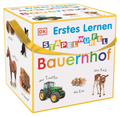 Erstes Lernen Stapelwürfel. Bauernhof: 10 stabile Stapelwürfel aus Karton zum Spielen, Entdecken und Benennen. Für Kinder ab 1 Jahr von Dorling Kindersley Verlag