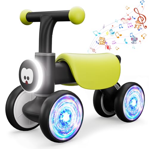 Buntes Balance-Fahrrad für Kleinkinder, Babyspielzeug für Mädchen ab 1 Jahr, 12 bis 24 Monate, mit weicher Musik, niedlichem Tier-Sound, Geschenk zum 1 Buntes Balance-Fahrrad für Kleinkinder, Babyspielzeug für Mädchen ab 1 Jahr, 12 bis 24 Monate, mit weicher Musik, niedlichem Tier-Sound, Geschenk zum 1 von Doselie