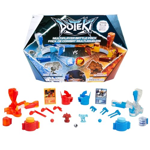 Doteki Multiplayer Battle Pack – Heatoru & Arctos Champion-Set, Dynamisches Arenaspiel für 2+ Spieler, Anpassbare Kämpfe, Kompatibel Packs, Ab 8 Jahren von Doteki