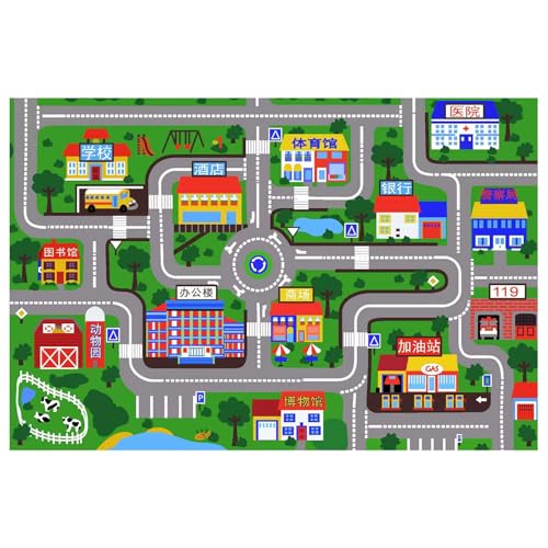 Dottduya Babyspielmatte, Babymatte für Boden - Baby Games Interactive Floor Play Mat | Nicht rutschfaltbarer Teppichkrabbende Aktivitäten für Kleinkinder, City-Szene-Bildungsspielzeug Teppich für den Dottduya Babyspielmatte, Babymatte für Boden - Baby Games Interactive Floor Play Mat | Nicht rutschfaltbarer Teppichkrabbende Aktivitäten für Kleinkinder, City-Szene-Bildungsspielzeug Teppich für den von Dottduya