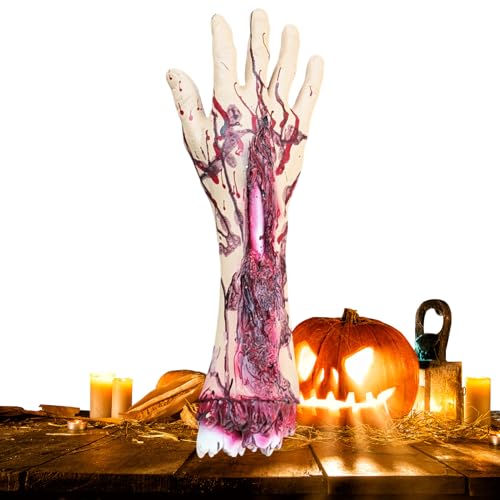 Dottduya Halloween Körperteile | Horror Abgetrennte Hände Füße Für Gruselhaus | Blutige Körperteile Grusel Deko Für Boden Ecke Horrorpartys Escape Rooms Medienproduktionen von Dottduya