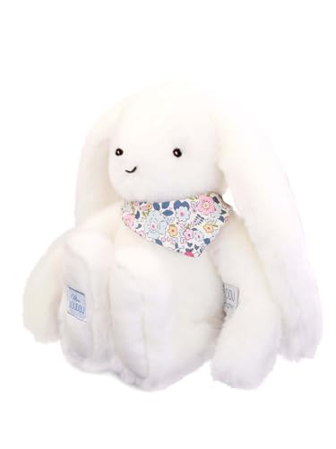Doudou et Compagnie Blumenhase, Weiß, 35 cm von Doudou et Compagnie