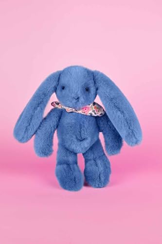Doudou et Compagnie Blumenhase, Blau, 25 cm von Doudou et Compagnie