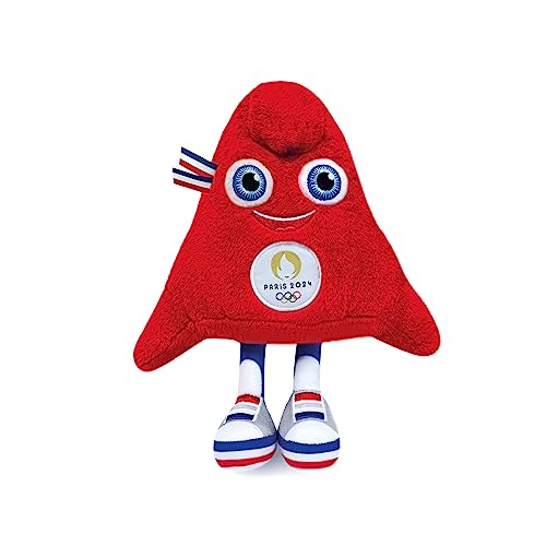 Doudou et Compagnie JO2409 Olympische und Paralympische Spiele – Maskottchen 23 cm – OLY – Beutel, rot von Doudou et Compagnie