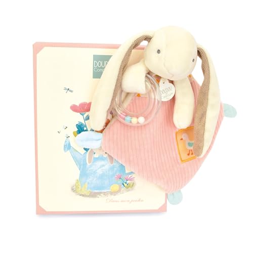 Doudou et Compagnie Kaninchen mit Ziboulette – Kuscheltier Hase Rassel rosa – für Kinder ab der Geburt – 21 cm – mit Geschenkbox – Geschenkidee für Mädchen und Jungen – DC4206 Doudou et Compagnie Kaninchen mit Ziboulette – Kuscheltier Hase Rassel rosa – für Kinder ab der Geburt – 21 cm – mit Geschenkbox – Geschenkidee für Mädchen und Jungen – DC4206 von Doudou et Compagnie
