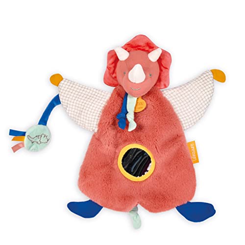 Doudou et Compagnie - Kuscheltier Dinosaurier – Windpuppe – Terracotta – 25 cm – Kuscheltier Marionette – DC3947 von Doudou et Compagnie