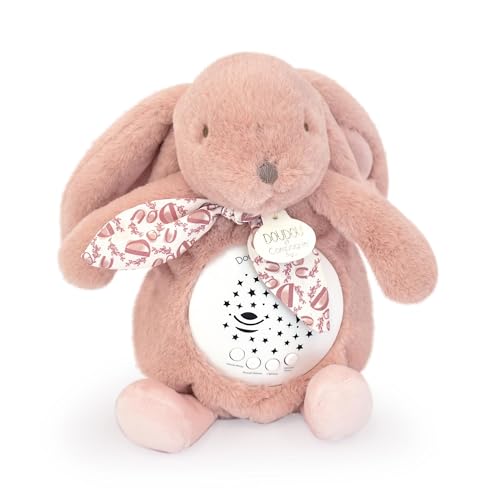 Doudou et Compagnie Nachtlicht Musical Kaninchen - Rosa von Doudou et Compagnie