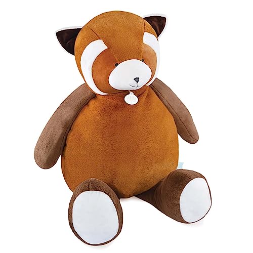 Doudou et Compagnie - Riesiger Panda-Plüschtier, rot, 100 cm, Größe XXL, sehr großes Plüsch, Geschenkidee zur Geburt, für Kinder, Mädchen und Jungen, Unicef Kollektion – DC4065 von Doudou et Compagnie