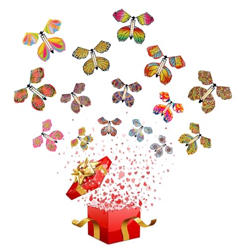 Doukesh 15 Stück Magische Schmetterling Spielzeug, Fliegender Schmetterling Karte, Flying Butterfly Schmetterlinge, Fliegender Schmetterling Karte Überraschung Geschenk Für Geburtstag, Hochzeit. Doukesh 15 Stück Magische Schmetterling Spielzeug, Fliegender Schmetterling Karte, Flying Butterfly Schmetterlinge, Fliegender Schmetterling Karte Überraschung Geschenk Für Geburtstag, Hochzeit. von Doukesh