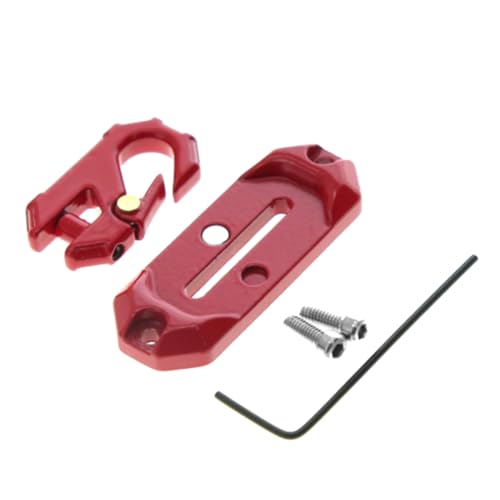 Doumneou Winde Control Mount Plate Metal Winch Hook Recovery Tool Suitable for RC Crawler Car Axail SCX10 TRX4 Accessories Red von Doumneou