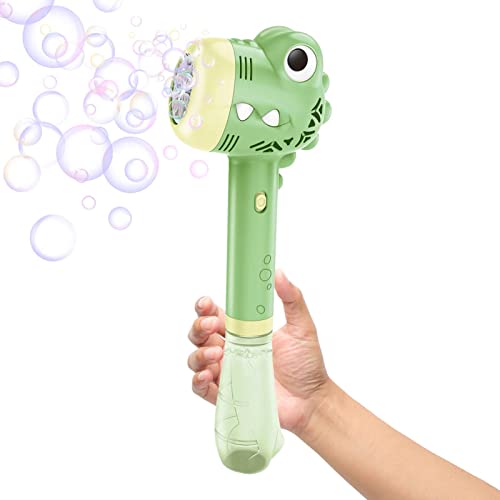 Dous Blasengebläse | Süße Krokodil-Blasengebläse-Maschine | Outdoor-Spielzeug mit Licht und Musik, lustiges Seifenblasen-Spielzeug für Jungen und Mädchen, Geburtstagsgeschenk von Dous