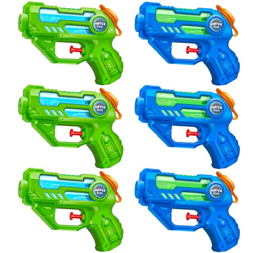 Doviden Wasserpistole Klein - 6 Stück Mini Wasserpistole mit 6-7 Meter Schussweite - Sommer Garten Pool Partei Wasserbekämpfung Spielzeug für Kinder Doviden Wasserpistole Klein - 6 Stück Mini Wasserpistole mit 6-7 Meter Schussweite - Sommer Garten Pool Partei Wasserbekämpfung Spielzeug für Kinder von Doviden
