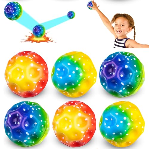 Dowdiles 6 PCS Space Ball - Mini Hochelastischer Sprungball Mit Knallendem Geräusch Beim Aufprall - Für Kinder Party Geschenk Dowdiles 6 PCS Space Ball - Mini Hochelastischer Sprungball Mit Knallendem Geräusch Beim Aufprall - Für Kinder Party Geschenk von Dowdiles