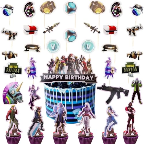 35 Stück Spiel Thema Geburtstag Tortendeko,Cupcake Toppers, Kuchendekoration für Videospiele, Happy Birthday Kuchen Dekoration Spiel Partei Liefert für Kinder Mädchen Junge Party Kuchen 35 Stück Spiel Thema Geburtstag Tortendeko,Cupcake Toppers, Kuchendekoration für Videospiele, Happy Birthday Kuchen Dekoration Spiel Partei Liefert für Kinder Mädchen Junge Party Kuchen von Doyomtoy