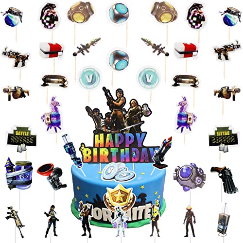 40 Stück Geburtstag Tortendeko, Spiel Thema Cupcake Toppers, Kuchendekoration für Videospiele, Happy Birthday Kuchen Dekoration Spiel Partei Liefert für Kinder Mädchen Junge Party Kuchen 40 Stück Geburtstag Tortendeko, Spiel Thema Cupcake Toppers, Kuchendekoration für Videospiele, Happy Birthday Kuchen Dekoration Spiel Partei Liefert für Kinder Mädchen Junge Party Kuchen von Doyomtoy