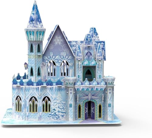 62 Stück Eisburg, Eltern-Kind-Aktivitäten, Kindergeschenke, frühe Bildung, Kinder Intelligenz handgefertigte Blöcke montiert Modell dreidimensionale Puzzle von Doyomtoy