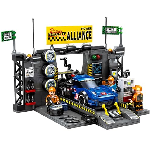Doyomtoy 665PCS Baustein Sportwagen Reparaturstation, Bausteinspielzeug, Kinderspielzeug für Jungen, voll funktionsfähiger Gleisversorgungspunkt P Raum, Kindergeburtsspielzeug Doyomtoy 665PCS Baustein Sportwagen Reparaturstation, Bausteinspielzeug, Kinderspielzeug für Jungen, voll funktionsfähiger Gleisversorgungspunkt P Raum, Kindergeburtsspielzeug von Doyomtoy