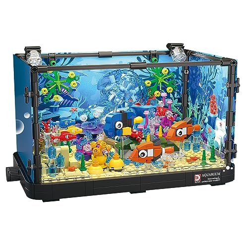 Doyomtoy Aquarium Block Set, Meerestier-Exponate, Aquarium Dekorationen, Geburtstagsgeschenke für Kinder und Erwachsene, Sammlerstücke Doyomtoy Aquarium Block Set, Meerestier-Exponate, Aquarium Dekorationen, Geburtstagsgeschenke für Kinder und Erwachsene, Sammlerstücke von Doyomtoy
