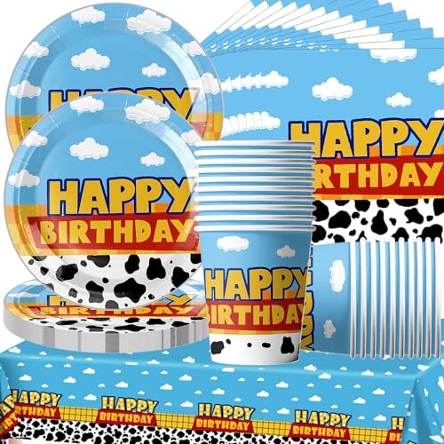 Doyomtoy Blauer Himmel und Weiße Wolken Partygeschirr, Wolke Party Geschirr Dekoration Enthält Pappteller Pappbecher Tischdecken Servietten für Kindergeburtstage für 20 Gäste Doyomtoy Blauer Himmel und Weiße Wolken Partygeschirr, Wolke Party Geschirr Dekoration Enthält Pappteller Pappbecher Tischdecken Servietten für Kindergeburtstage für 20 Gäste von Doyomtoy