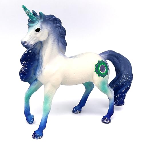 Doyomtoy Einhorn Spielfigur Meereseinhorn Familie,Regenbogeneinhorn,Mythische Pegasus Einhorn Modell Magische Energie Kreatur Solide Farbige Einhorn von Doyomtoy