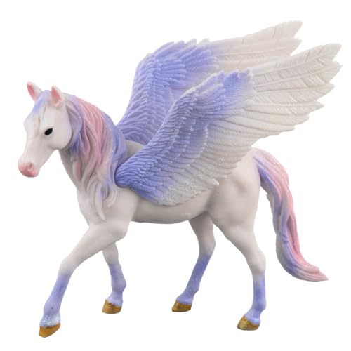 Doyomtoy Einhorn Spielfigur Regenbogeneinhorn,Mythische Pegasus Einhorn Modell Magische Energie Kreatur Solide Farbige Einhorn von Doyomtoy