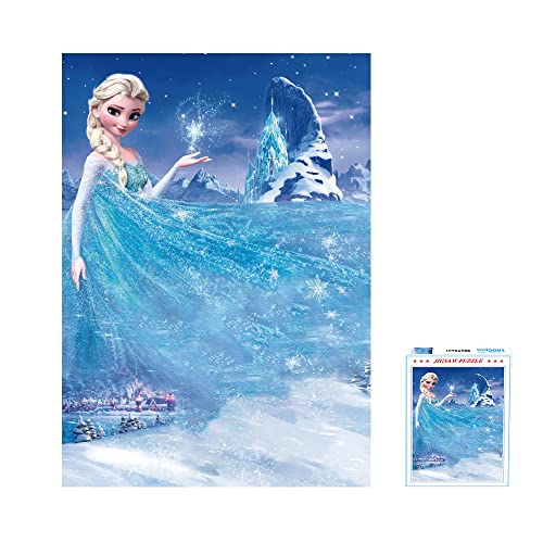 Doyomtoy Frozen Puzzle 1000 Pieces,Anna ELSA Prinzessin Puzzle,Puzzle für Erwachsene und Kinder ab 4 Jahren, Geburtstagsgeschenke, Sammlerstücke… von Doyomtoy