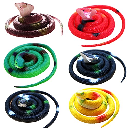 Doyomtoy Gummi Simulation Schlange - Realistische Gummi Schlange Spielzeug, Verschiedene Bunte Gefälschte Schlange, für Gartenstütze und Witz Streich Geschenk, Aprilscherz Halloween Spielzeug Doyomtoy Gummi Simulation Schlange - Realistische Gummi Schlange Spielzeug, Verschiedene Bunte Gefälschte Schlange, für Gartenstütze und Witz Streich Geschenk, Aprilscherz Halloween Spielzeug von Doyomtoy