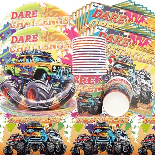 Doyomtoy Racing Party Supplies 61 Stücke Dirt Bike Decorative Plate Set, Graffiti Truck Tableware Paper Cups Servietten Dinner Plates Tablecloth Kids Birthday Party Für 20 Gäste Doyomtoy Racing Party Supplies 61 Stücke Dirt Bike Decorative Plate Set, Graffiti Truck Tableware Paper Cups Servietten Dinner Plates Tablecloth Kids Birthday Party Für 20 Gäste von Doyomtoy