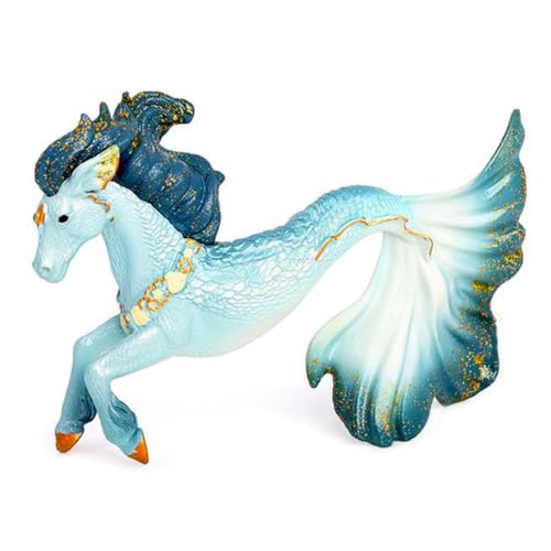 Doyomtoy Seepferdchen Elf Spielfigur Meeres Familie, Unterwasserpferd Mythische Pegasus Modell Magische Energie Kreatur Solide Farbige Seepferdchen von Doyomtoy