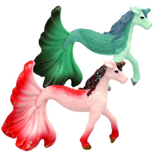 Doyomtoy Seepferdchen Elf Spielfigur Meeres Familie,2 Stück Unterwasserpferd Mythische Pegasus Modell Magische Energie Kreatur Solide Farbige Seepferdchen Doyomtoy Seepferdchen Elf Spielfigur Meeres Familie,2 Stück Unterwasserpferd Mythische Pegasus Modell Magische Energie Kreatur Solide Farbige Seepferdchen von Doyomtoy