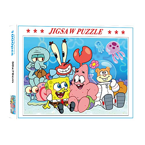 Doyomtoy Spongebob Puzzle-Spielzeug 1000 Pieces,Spongebob Puzzle,Puzzle für Erwachsene und Kinder ab 4 Jahren, Geburtstagsgeschenke, Sammlerstücke… von Doyomtoy