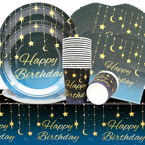 Doyomtoy Sternenhimmel Partygeschirr Set,61Stücke Geburtstag Partygeschirr Teller Servietten Tassen Tischdecke Space Galaxy Partygeschirr Set Geeignet für Kindergeburtstag Party Dekoration Doyomtoy Sternenhimmel Partygeschirr Set,61Stücke Geburtstag Partygeschirr Teller Servietten Tassen Tischdecke Space Galaxy Partygeschirr Set Geeignet für Kindergeburtstag Party Dekoration von Doyomtoy