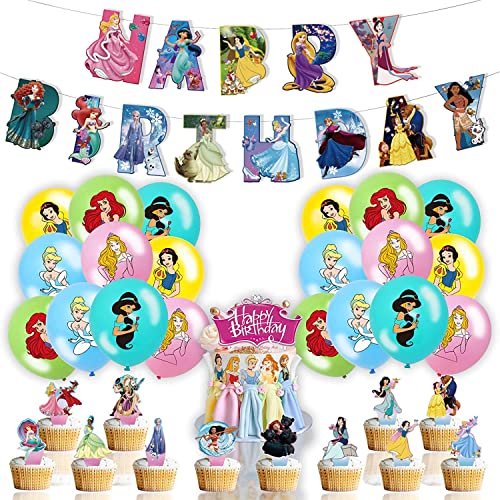 Prinzessin Luftballons Set,schneeweißes Aschenputtel Party Dekorationen Happy Birthday Banner Cake Topper Luftballon Party Supplies für Kindergeburtstag Babyparty Dekoration 35 Stück Prinzessin Luftballons Set,schneeweißes Aschenputtel Party Dekorationen Happy Birthday Banner Cake Topper Luftballon Party Supplies für Kindergeburtstag Babyparty Dekoration 35 Stück von Doyomtoy