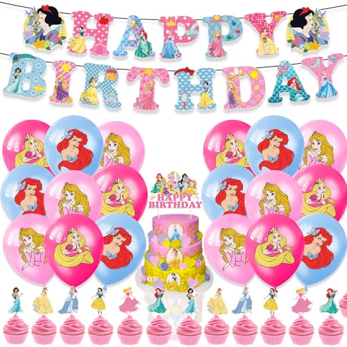 Prinzessin Party Ballon Dekoration,Doyomtoy 32 Stück Prinzessin Ballon-Kuchendekoration,Mädchen Happy Birthday Party Dekoration Cupcake Topper,Prinzessin Geburtstag für Kinder Party Geburtstag Prinzessin Party Ballon Dekoration,Doyomtoy 32 Stück Prinzessin Ballon-Kuchendekoration,Mädchen Happy Birthday Party Dekoration Cupcake Topper,Prinzessin Geburtstag für Kinder Party Geburtstag von Doyomtoy